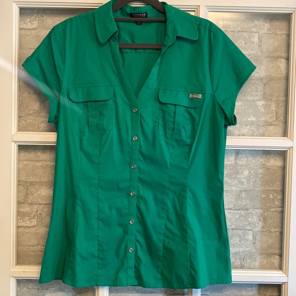Express - Short Sleeve Button Down - Picture 2 of 8